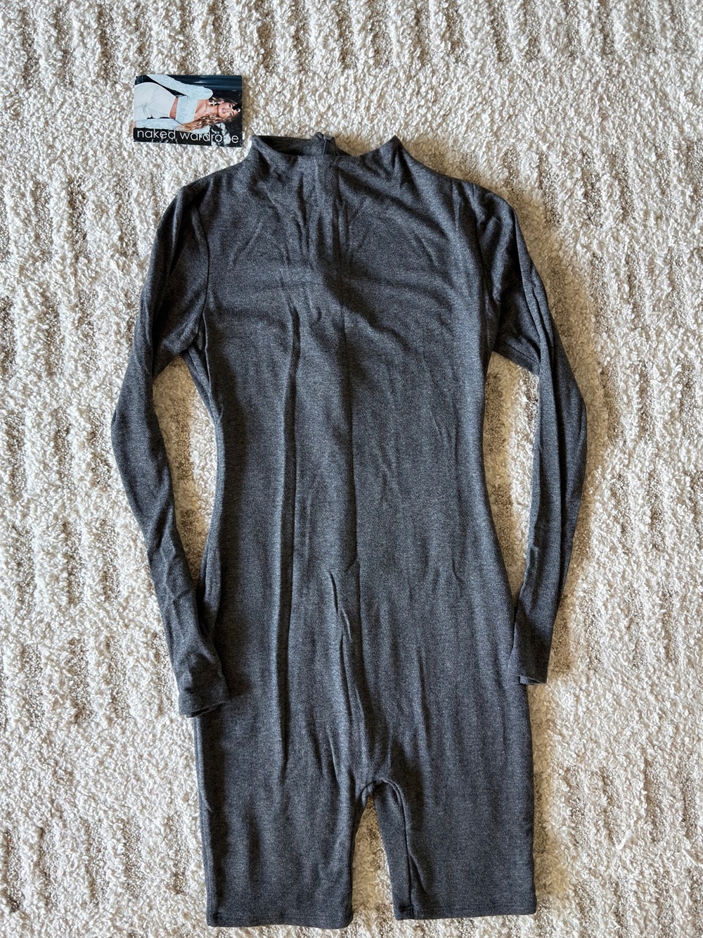 NWT Naked Wardrobe Long Sleeve Romper